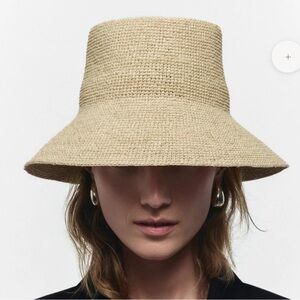 Janessa Leone Felix Bucket Raffia Straw Hat